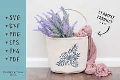 Flowers x 4 - SVG EPS DXF PNG PDF JPG Cutting File Product Image 3
