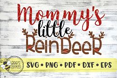 Mommy's Little Reindeer SVG Product Image 1