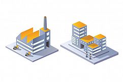Set  Isometric vector city Product Image 5