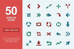 Flat Icons Arrows Set Product Image 1