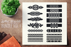 Leather Bracelets SVG - VOL I BUNDLE - Cutting Templates Product Image 1