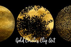 Gold Circles and Rings Clipart, 30 Transparent PNG Files Product Image 4