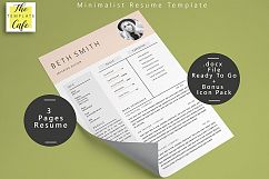 Minimalist MS Word Resume Template Product Image 1