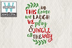 Christmas SVG - Jingle All The Way KWD159A Product Image 1