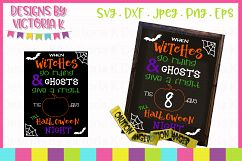 Halloween Countdown, Chalkboard Design, SVG, DXF, PNG Product Image 1