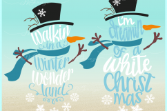Snowman SVG Bundle 10 Designs SVG DXF EPS PNG files Product Image 7