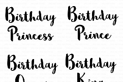 Birthday Princess SVG Cutting Files and Clipart Product Image 2
