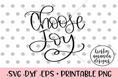 Choose Joy Hand Lettered Thanksgiving Fall SVG DX Product Image 1