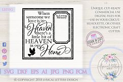 When Someone We Love Is In Heaven SVG Cut File LL031G Product Image 1