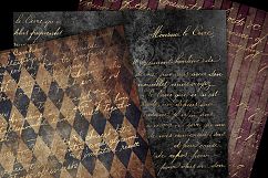 Gold Handwriting Digital Paper Product Image 2