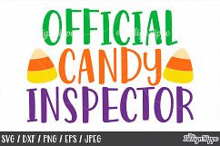 Official candy inspector SVG, Candy corn, Trick or treat SVG Product Image 1