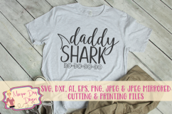 Daddy Shark SVG, DXF, AI, EPS, PNG, JPEG Product Image 1
