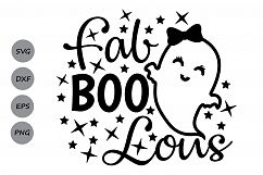 Fab boo lous svg, Halloween svg, faboolous svg, cute ghost. Product Image 2