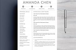 Clean Professional Resume Template Word Product Image 2