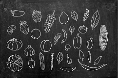 Chalkboard Fruits and Vegetables Product Image 10