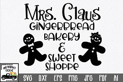 Christmas SVG Cut File - Gingerbread Bakery SVG DXF PNG EPS Product Image 1