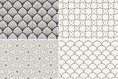 8 Seamless Moroccan Patterns - Ivory &amp; Dark Gray Product Image 6