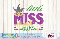 Little Miss Mardi Gras SVG New Orleans Louisianan Parade Product Image 1