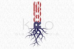 American Roots SVG Veterans Day SVG 4th of July SVG Independence Day American Flag US Flag SVG DXF PNG EPS files, American girl lips Product Image 1