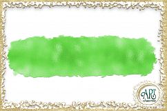 Lime Green Glitter Greenery Digital Clipart Brush Stroke - 24 of beautiful PNG files Product Image 2