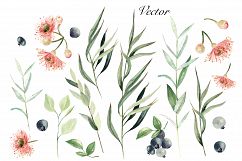 Hand Drawn Watercolor Flowers 64 PNG&amp;VECTOR Product Image 9