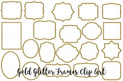 Gold Glitter Frames Clip Art Product Image 2