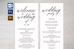 Wedding Program Template Product Image 1