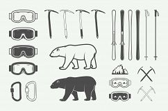 Winter vintage adventure emblems. Product Image 8