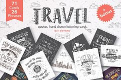 Travel hand drawn postcards/banners. Product Image 1