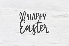 Happy Easter SVG, EPS, DXF, PNG, Spring quote Product Image 1