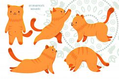 Yoga Cats Clipart Collection Product Image 2