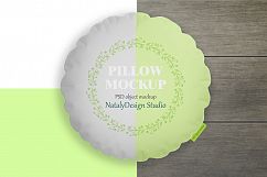 Round pillow mockup. Product mockup. Product Image 4