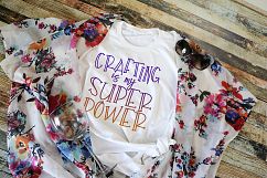 Crafting Is My Super Power - SVG DXF EPS PNG Product Image 2