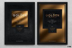10 Minimal Black and Gold Flyers Bundle Product Image 2