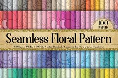 100 Seamless Geometric Floral Digital Papers Product Image 1