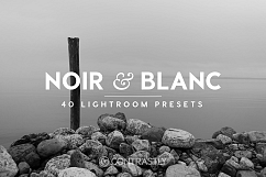 Noir &amp; Blanc Lightroom Presets Product Image 1
