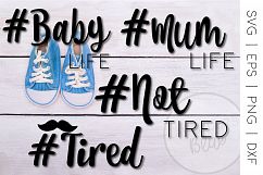 #Tired Life Bundle - SVG, EPS, PNG t-shirt designs Product Image 1