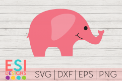 Baby Elephant SVG | Kids SVG | SVG DXF EPS PNG Product Image 1