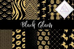 Black Glam Digital Paper Product Image 1
