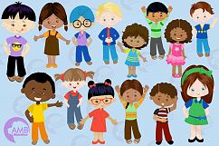 Multi-cultural kids series 2, clipart, graphics and illustrations AMB-2317 Product Image 5