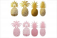 Pineapple Silhouettes Clipart Product Image 4