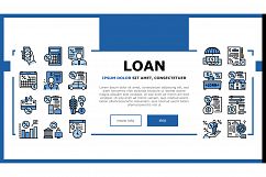 Loan Financial Credit Landing Header Vector Product Image 1