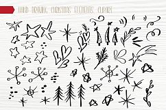 Hand Drawing Christmas Lettering and Doodle Elements Product Image 14