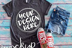 Gray t shirt mock up 6491 Product Image 2