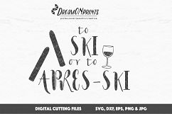 A FUN Winter SVG Files - To Ski or to Apres- Ski Product Image 2