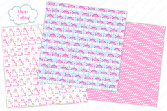 Unicorn Digital Papers, Cute Unicorn Patterns Product Image 5