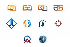 Modern and elegant business logos set Product Image 1