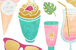 Summer Beach Clipart Set Product Image 4