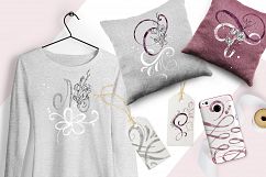 Flowers Letters watercolor alphabet Product Image 6