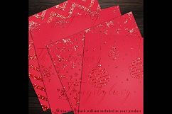16 Red Glitter Christmas Printable Digital Papers 12 x 12 in Product Image 7